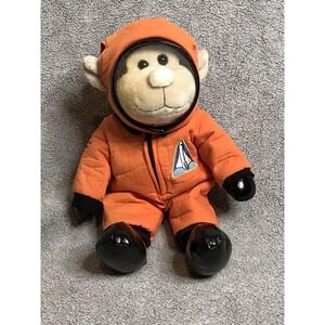 Vtg NASA National Air Space‎ Museum Astronaut Monkey 14" Plush Orange Space Suit